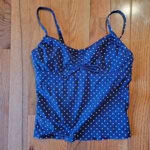 Lands End Polkadot Bathing Suit Top - Size 14